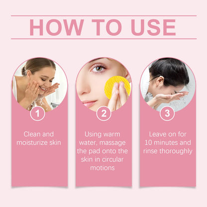Eelhope Turmeric Cleansing Pad Gently Cleanses Facial Skin And Hydrates And Moisturizes Skin Care Cleansing Pad