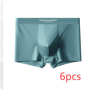 Men's Satin Light Luxury Ice Silk Underwear Summer Breathable Boxers Shorts New Boxers