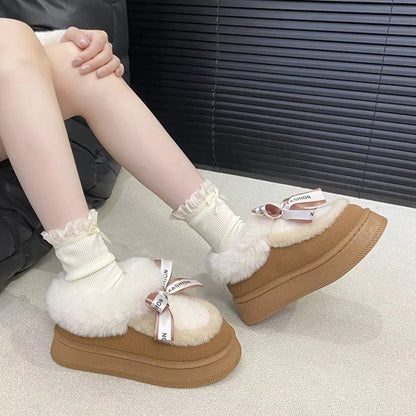 Round Toe Platform Boots
