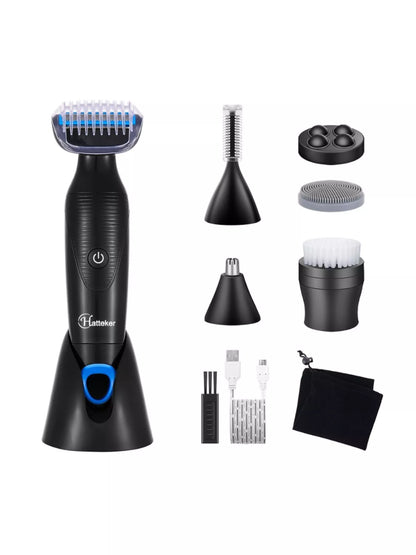 6 in 1 Grooming Kit USB Rechargeable Waterproof Hair Removal