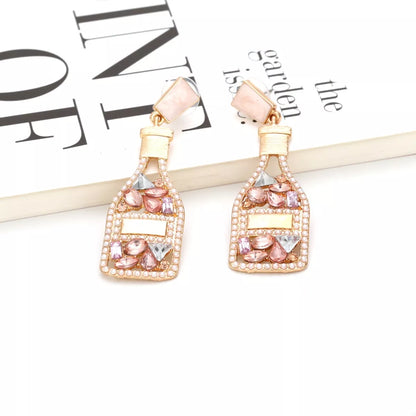 Champagne Bottle Drop Earrings