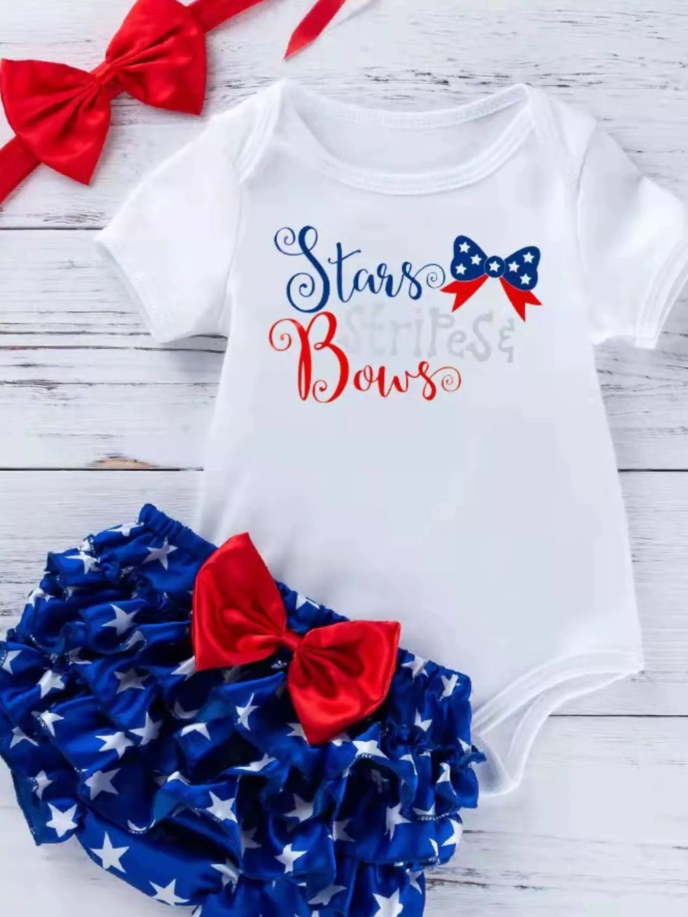 Children's Little Miss America Patriotic Outfit Set