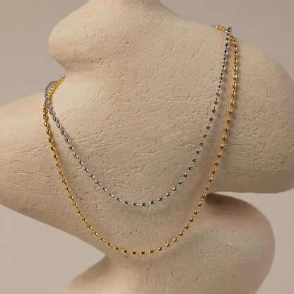Titanium Steel Beaded Necklace