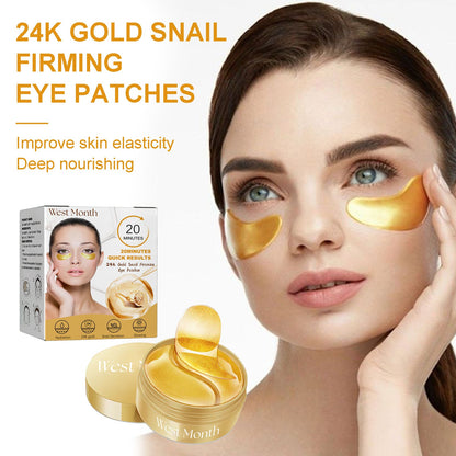 West&Month Gold Snail Eye Patch Hydrating Eye Patch Skin Care Around The Eyes