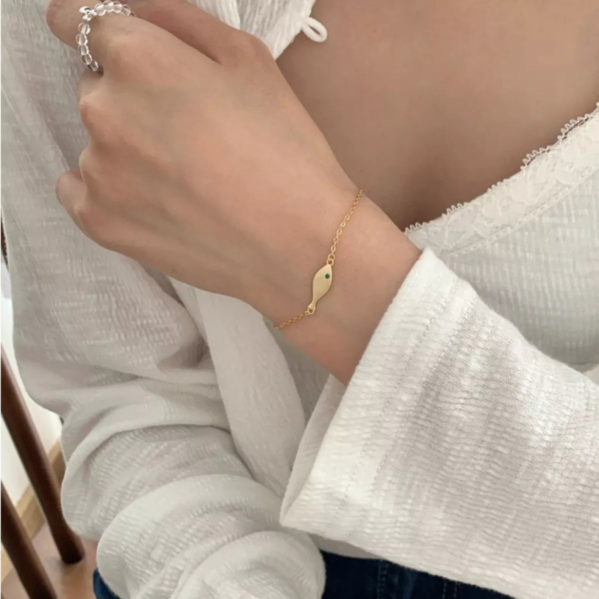 925 Sterling Silver Fish Bracelet