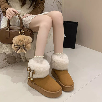 Round Toe Platform Boots