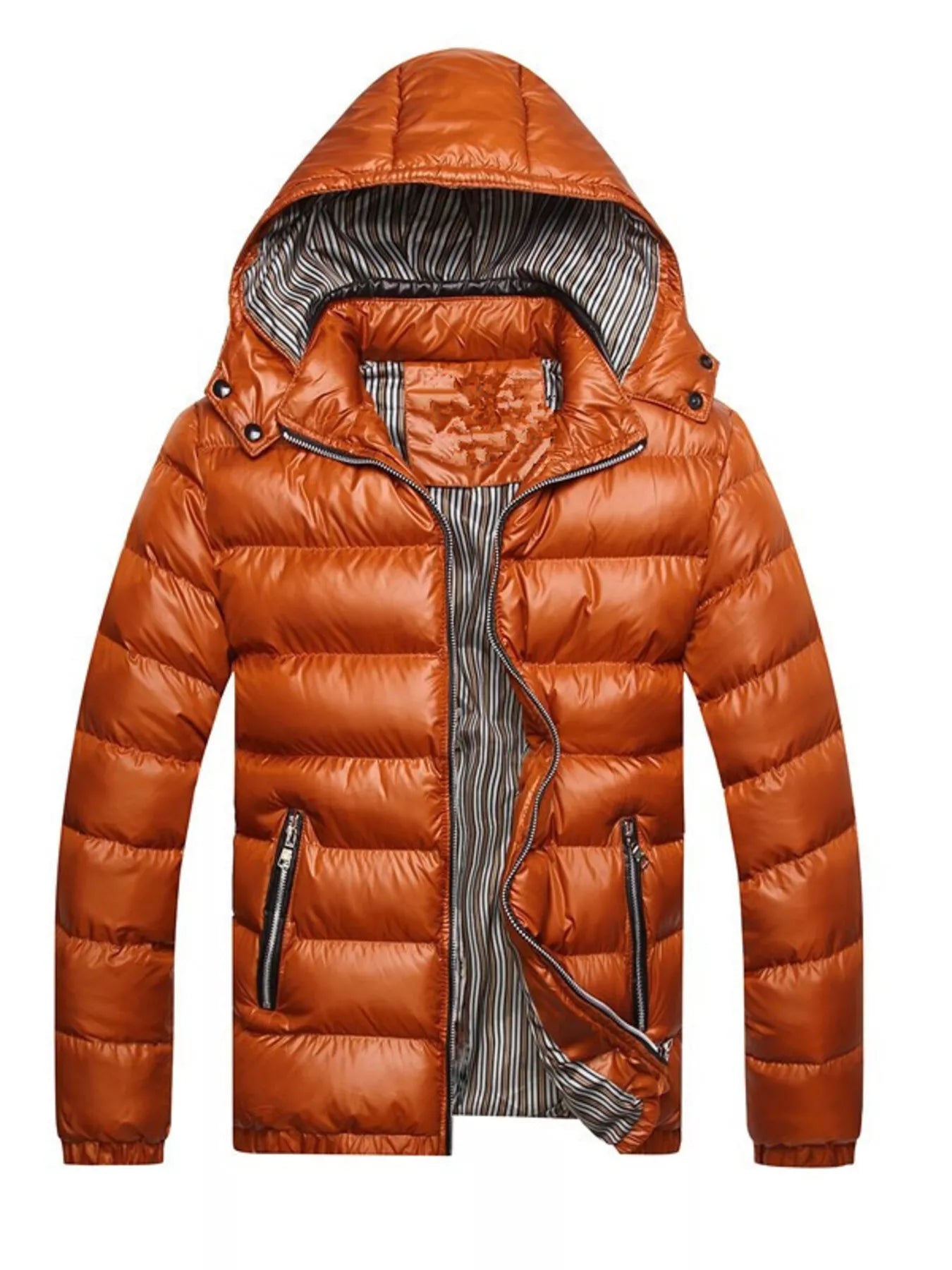 Men's Plus Size Lightweight Hooded Puffer Jacket