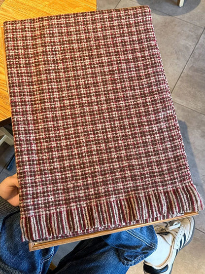 Plaid Warm Scarf