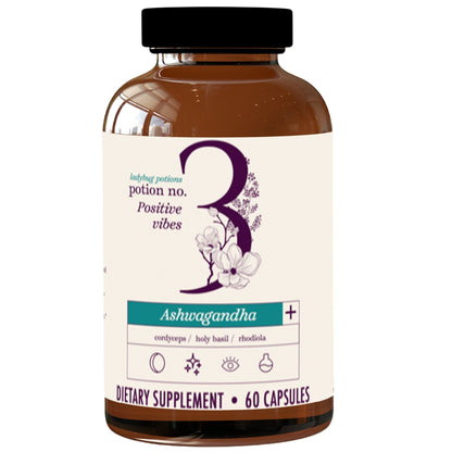 Positive Vibes Ashwagandha Plus by Ladybug Potions (60)