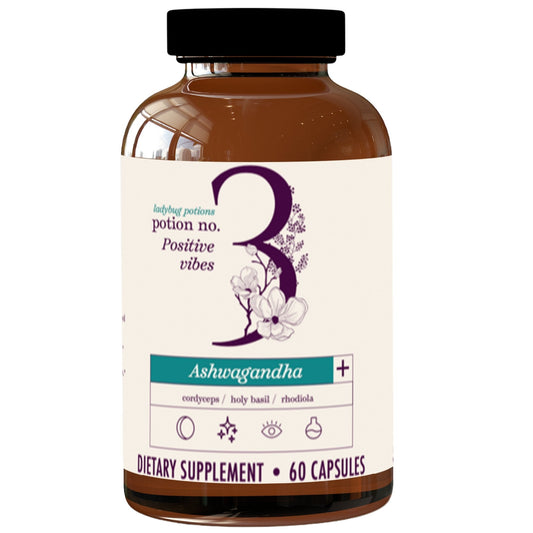 Positive Vibes Ashwagandha Plus by Ladybug Potions (60)
