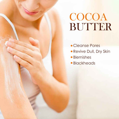OUHOE  Cacao Body Lotion, Lightening Acne Mark Dark Hydrating Whitening Body Lotion