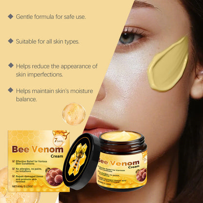AMZ Bee Venom Skin Care Cream Is Gentle, Moisturizing, Hydrating, Smooth And Delicate. It Is Suitable For Daily External Application And Skin Care