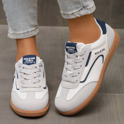 Lace Up Round Toe Sneakers