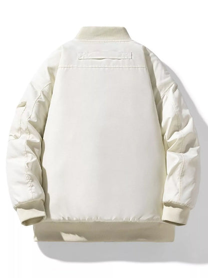 Men's Plus Size Casual Lightweight Padded Bomber Jacket