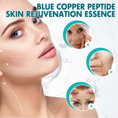 EELHOE Blue Copper Peptide Skin Rejuvenation Essence, Firming Skin Carry Bright Color Of Skin Refreshing Skin Facial Essence