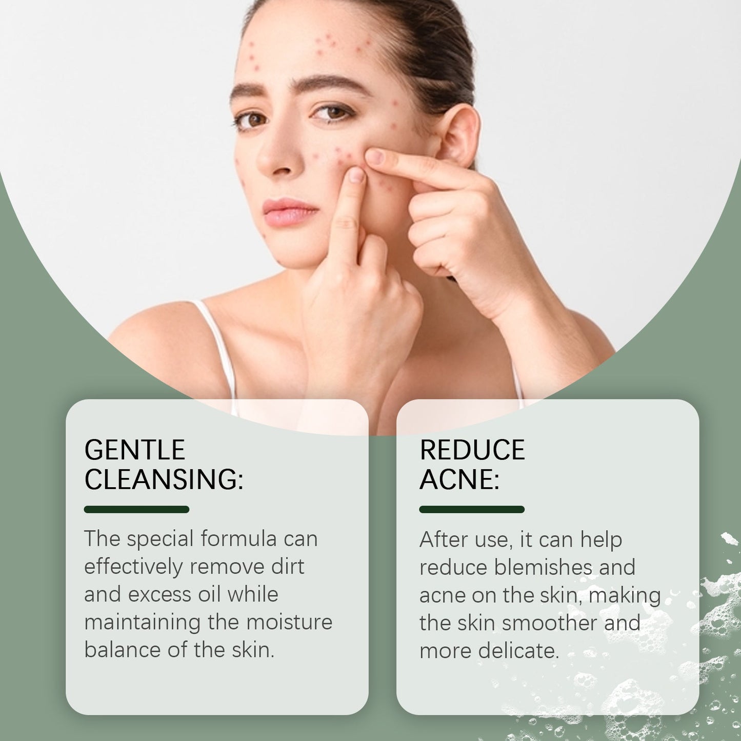 OUHOE Cleansing Soap, Gently Cleanses Face, Moisturizes Skin, Moisturizes Skin, And Purifies Skin