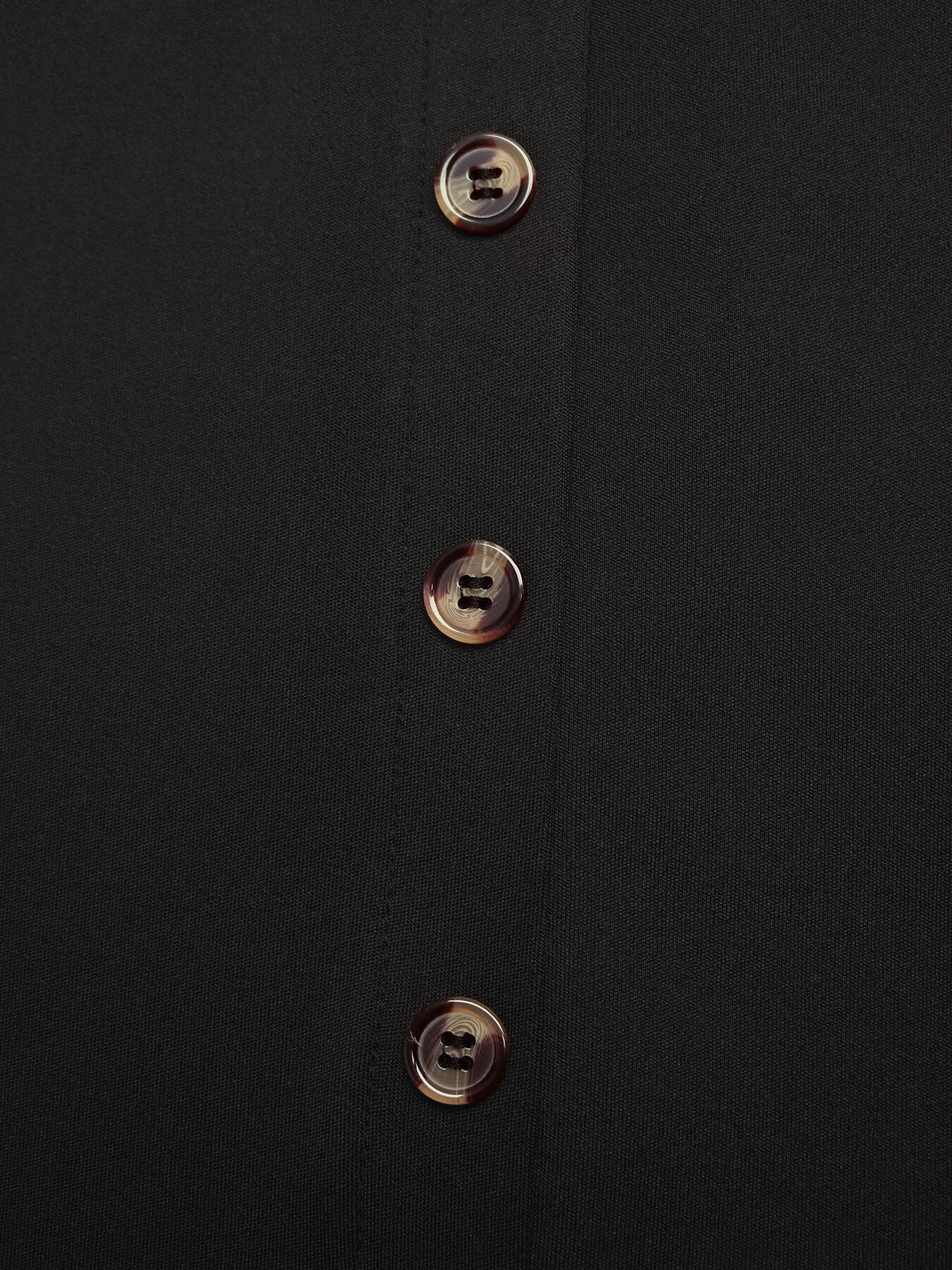 Button-Front Pocketed Midi Skirt