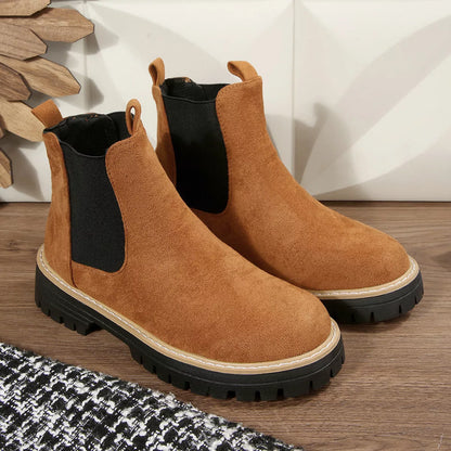 Round Toe Ankle Boots