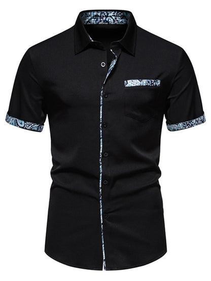 Men's Button Up Short Sleeve Shirt
