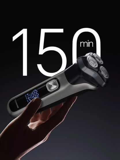 Men's Rechargeable Waterproof Rotary Shaver with LED Display