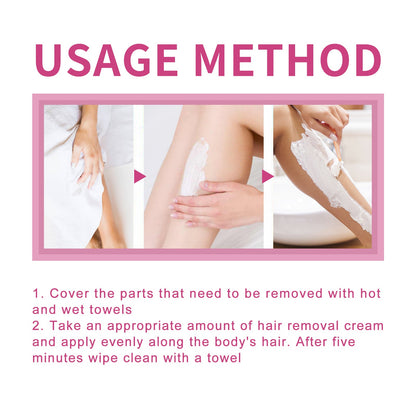 EELHOE Hair Removal Cream For Mrs, Full Body Underarm Gentle Hair Removal Without Irritation Refreshing Moisturizing Smooth Hair Removal Cream
