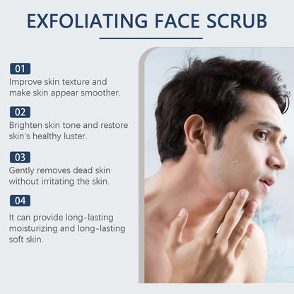 East Moon Charcoal Facial Scrub, Gentle Exfoliating Comfort Cleansing Face Moisturizing Moisturizing Scrub