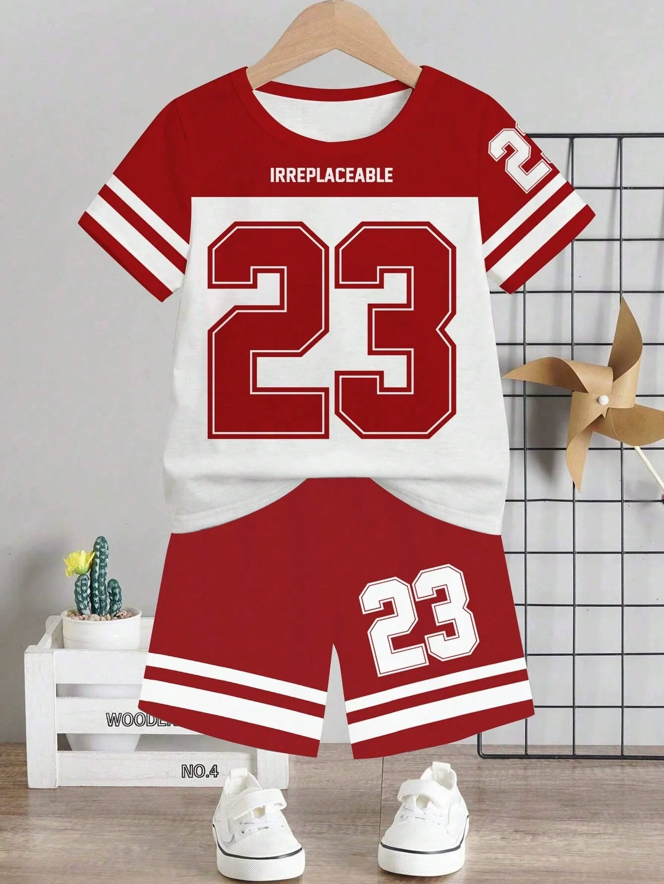 Children's 23 Number Graphic Tee and Shorts Set