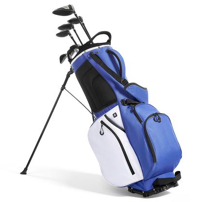 Golf Cart Bag, 7 Way Top Divider Organizer, Club Stand Bag With Full-length Divider, Handles, Dual Support Legs, Storage Pockets, Dual Shoulder Straps, Rain Hood, Lightweight For Men And Women