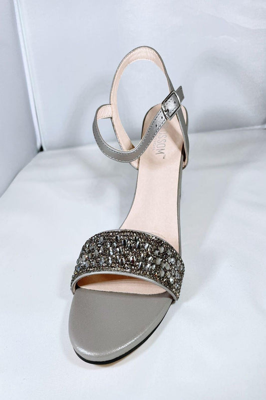 Pewter Block Heel