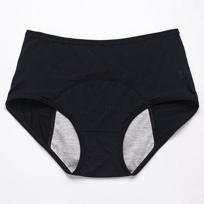 Women's Physiological Underwear Menstruation Period Leak-proof Holiday Safety Mid-waist Ice Silk Summer Thin