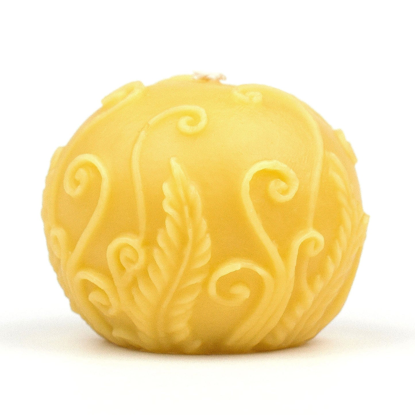 Fern Ball Beeswax Candle