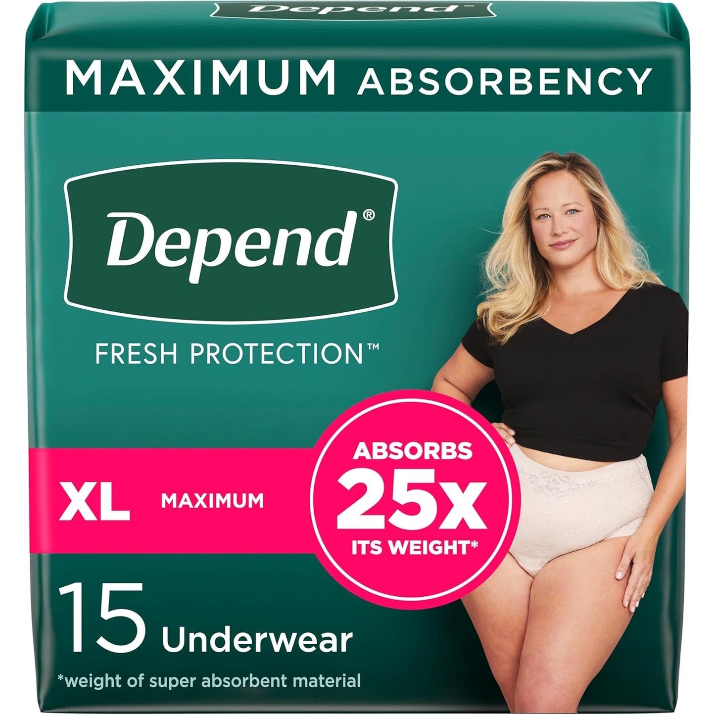 Depend Fresh Protection Underwear for Women, Maximum