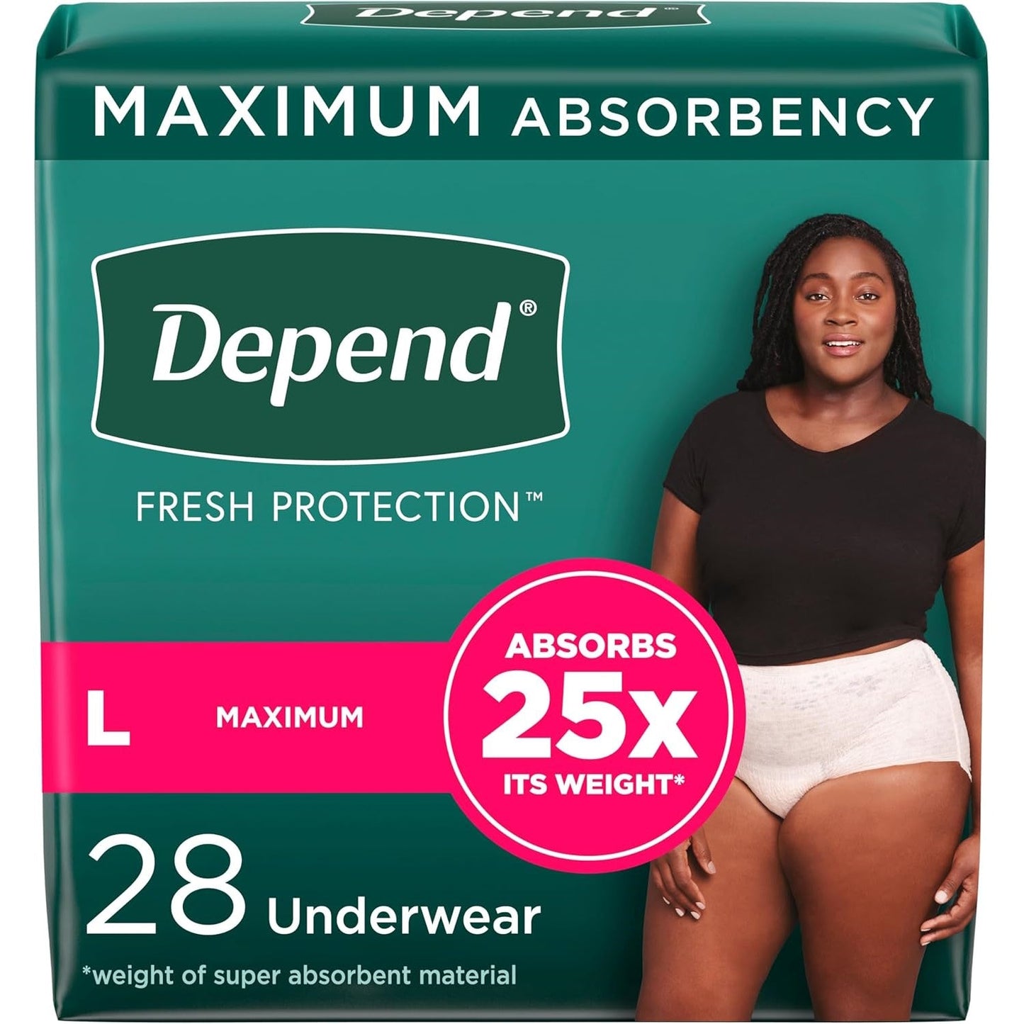 Depend Fresh Protection Underwear for Women, Maximum