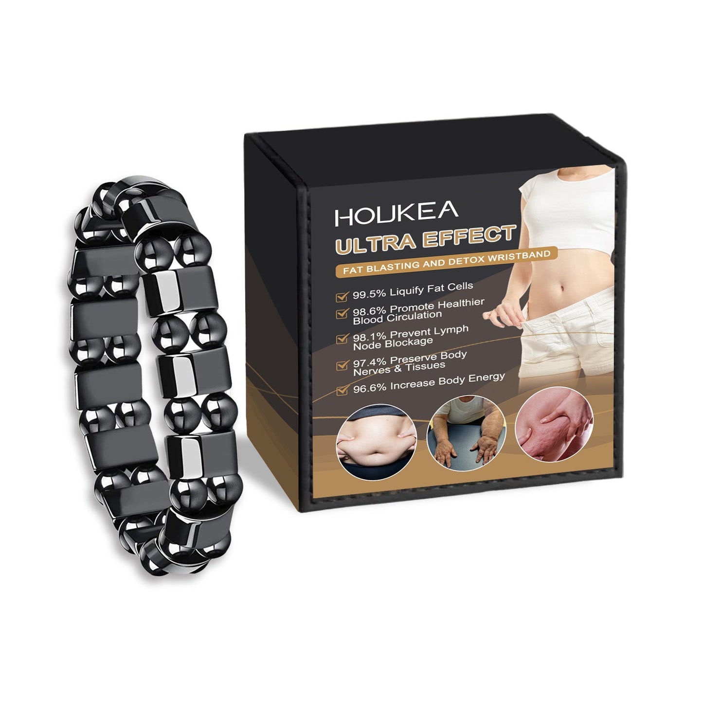 Houkea Body Care Bracelet For Men And Women Lightweight Body Everyday Stylish Retro Portable Decorative Bracelet