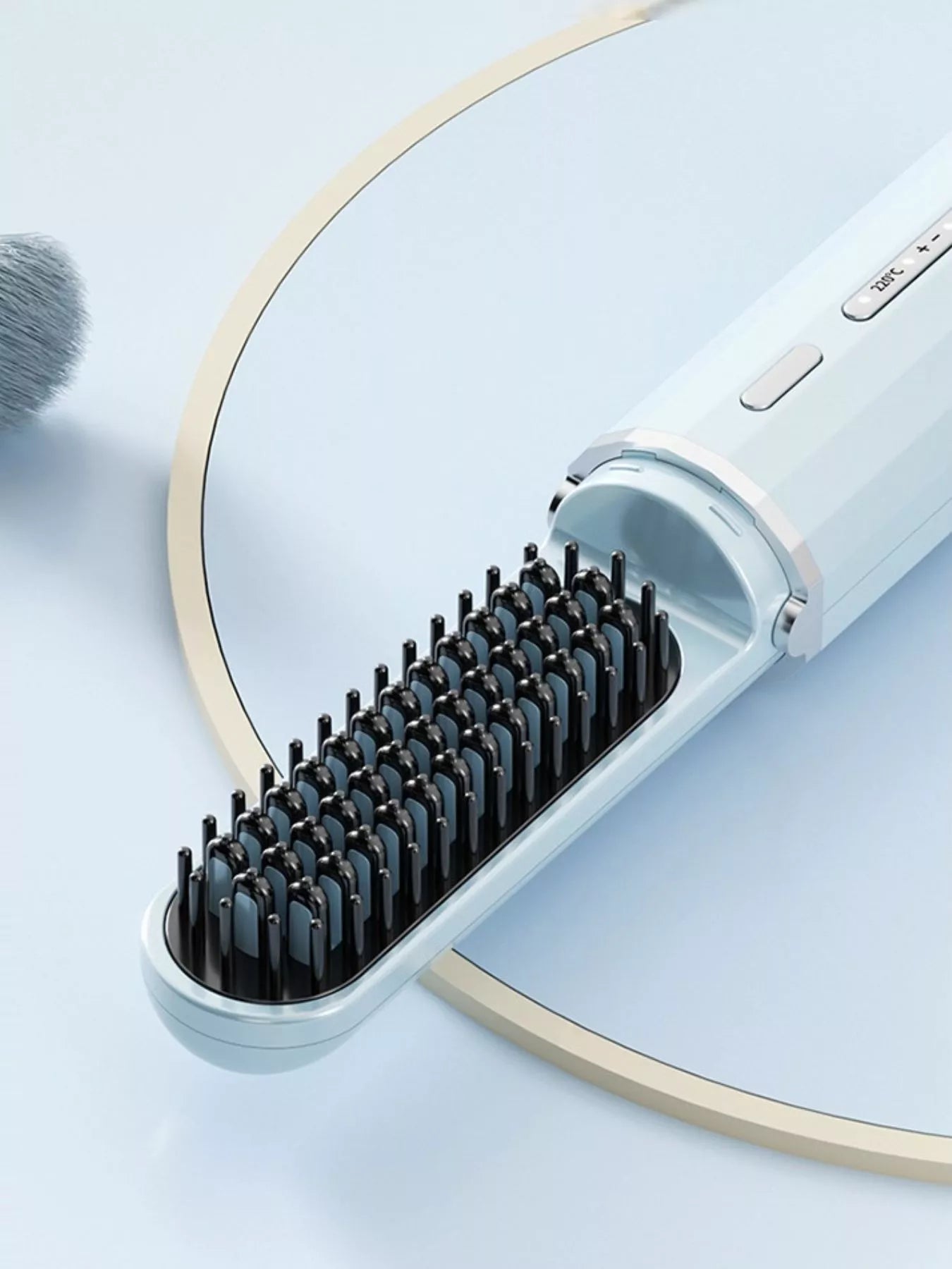 Portable Heated Hair Straightening Comb