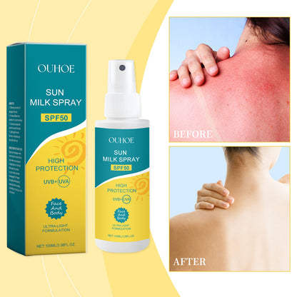 OUHOE Protection Spray, Summer Outdoor Skin Protection Spray Moisturizing, Refreshing And Non-Greasy Skin Protection Spray