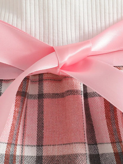 Children's Plaid 3-Piece Outfit Set
