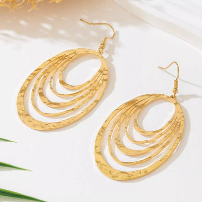 18K Gold-Plated Layered Hoop Earrings