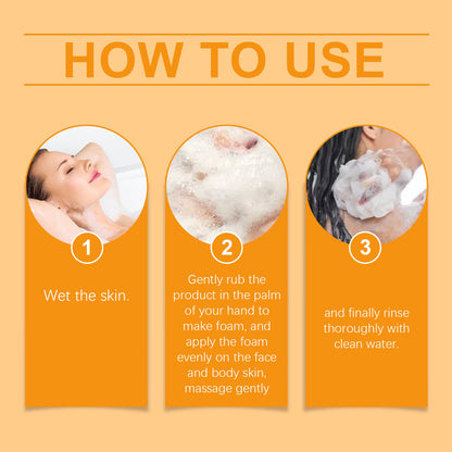 OUHOE Clean The Body Soap, Deeply Clean The Skin Moisturizing Soap Fragrance Rich Foam Body Care