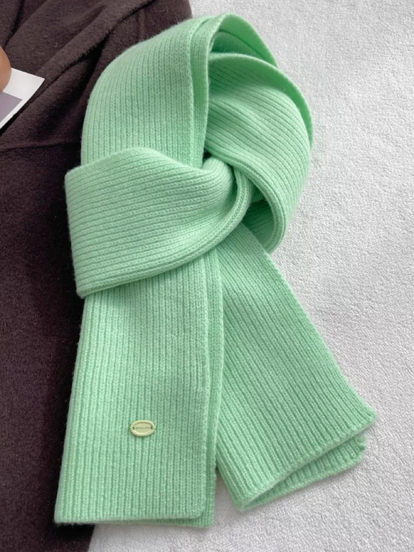 Pure Wool Soft Knit Scarf