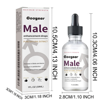 Natural Male Enhancement Drops, Maca Epimedium Eucommia Extract Liquid, Boost Libido Stamina & Relieve Stress, 30ml