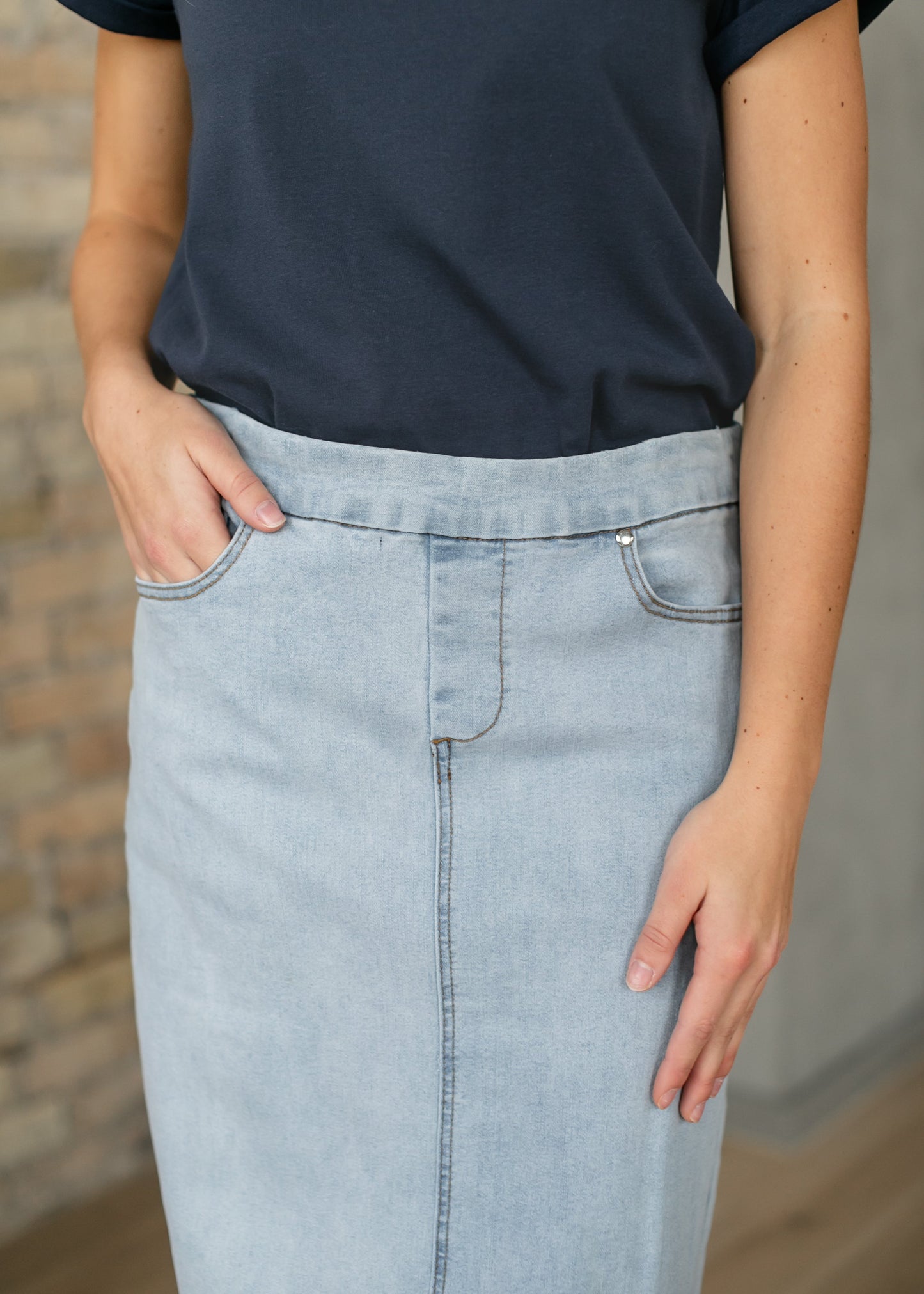 Donna Maxi Denim Skirt