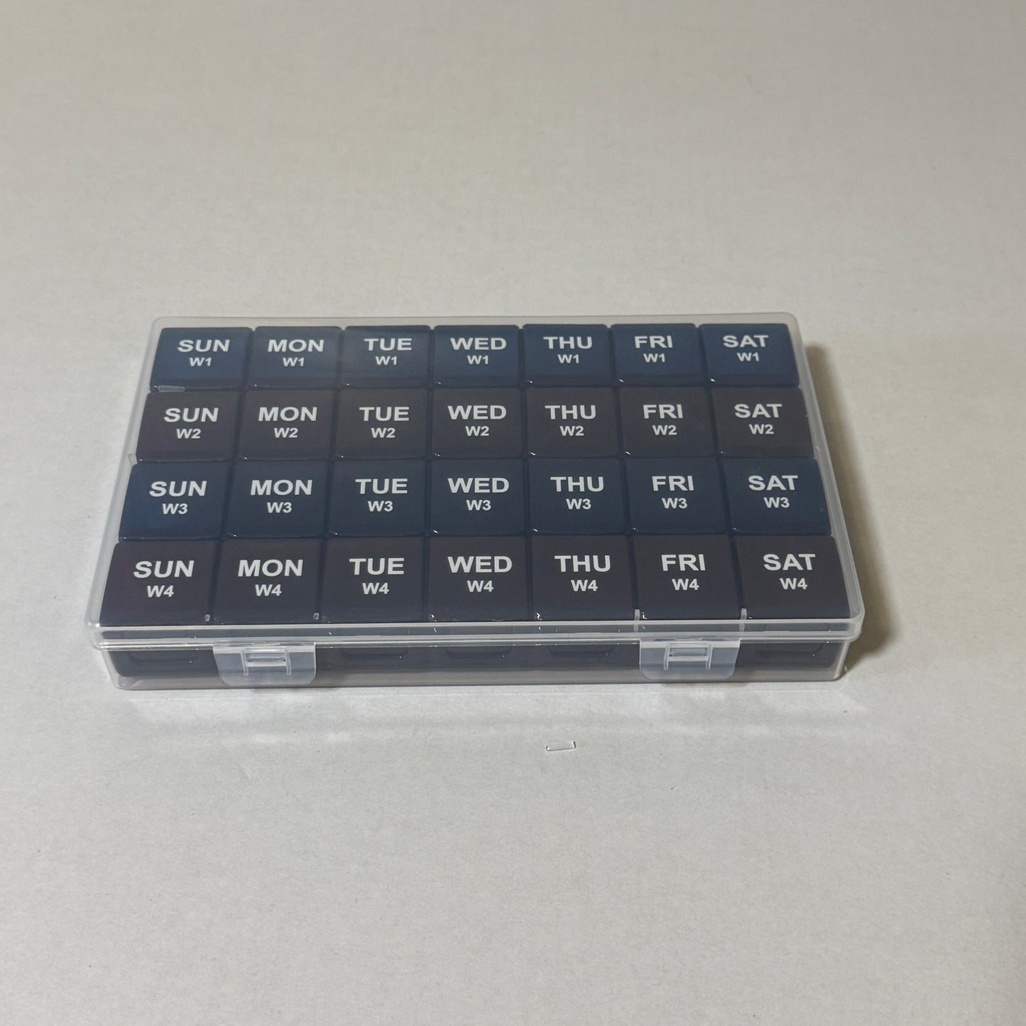 YAKLIM XL Monthly Pill Organizer - 28 Compartments, 4 Week