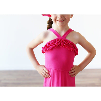 Willa Dress - bright pink