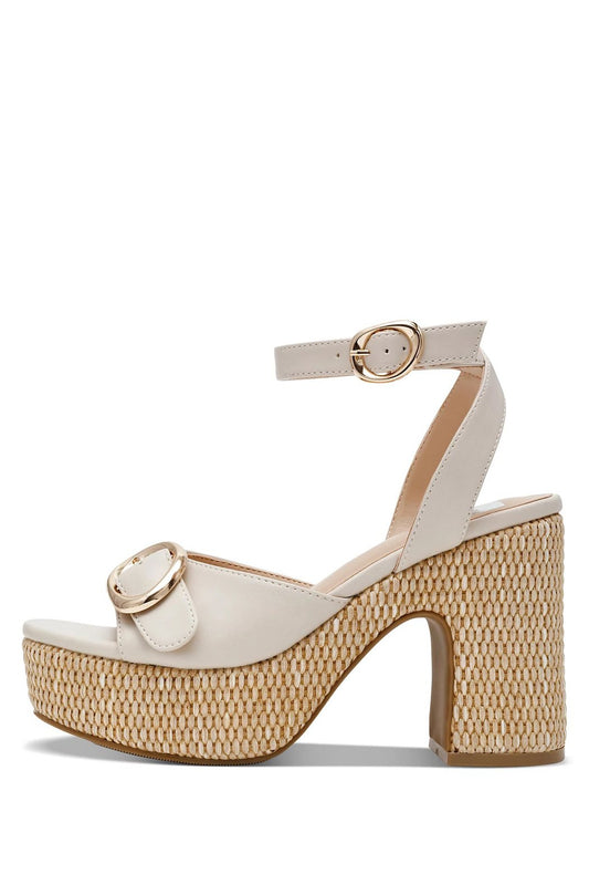 Merie Raffia Heel