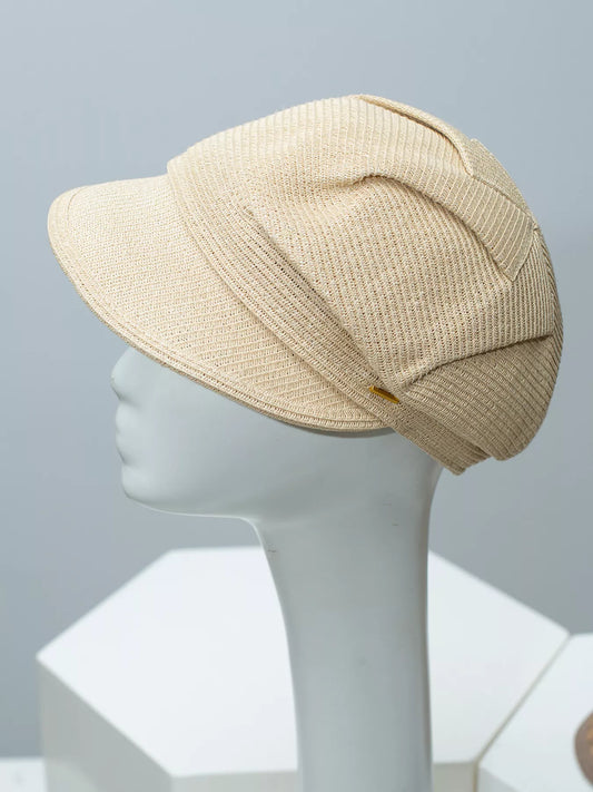 Lightweight Woven Newsboy Cap
