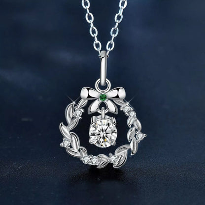 925 Sterling Silver Moissanite Pendant Necklace