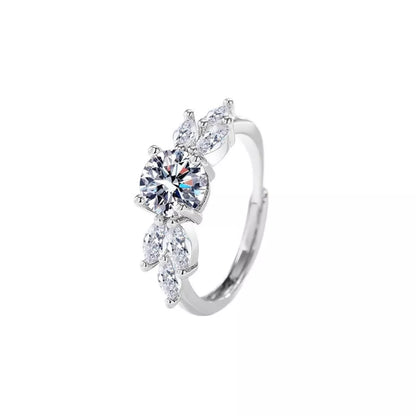 1 Carat 925 Sterling Silver Moissanite Ring