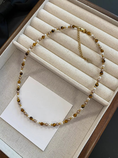 Tiger Eye Adjustable Necklace