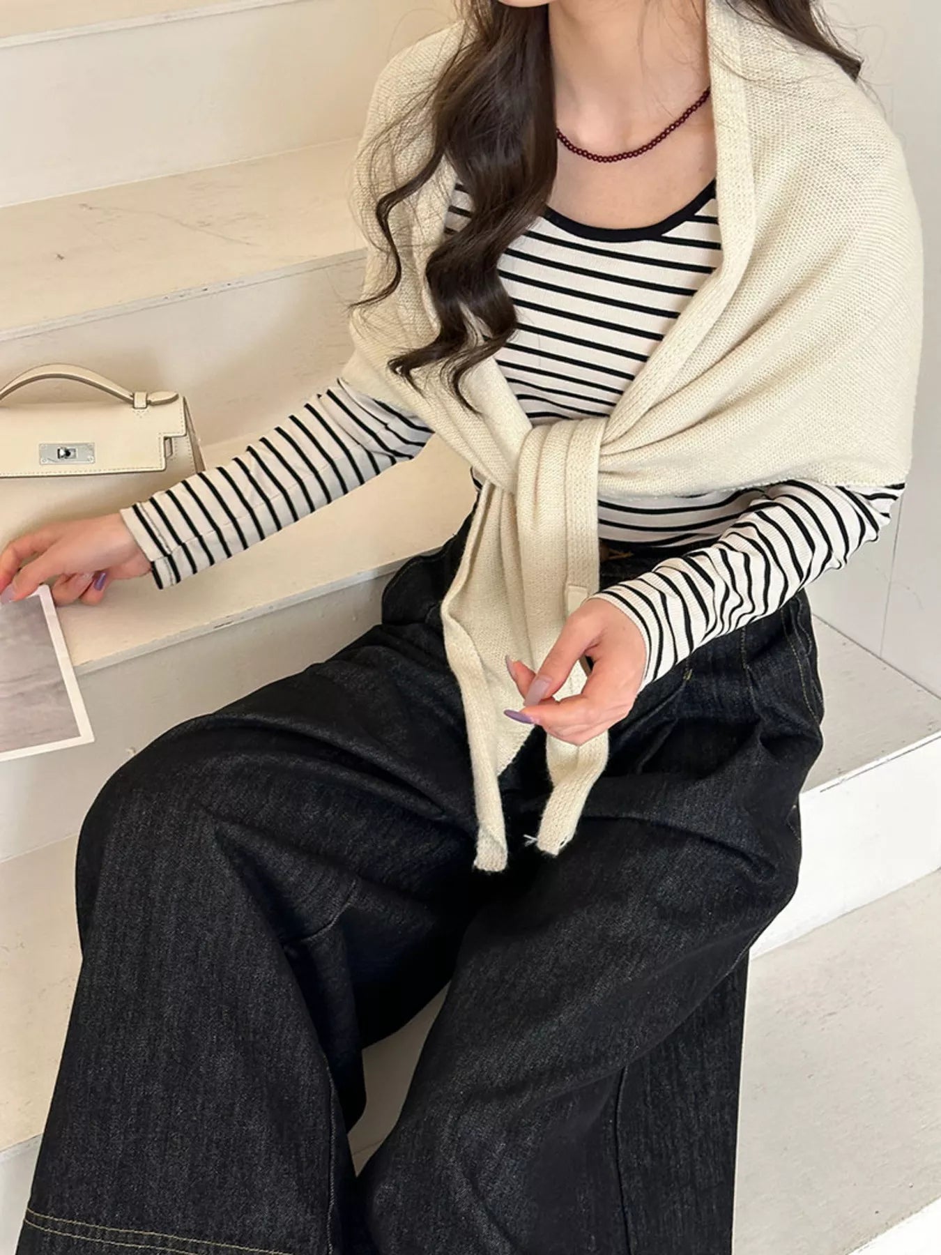 Knitted Solid Color Scarf